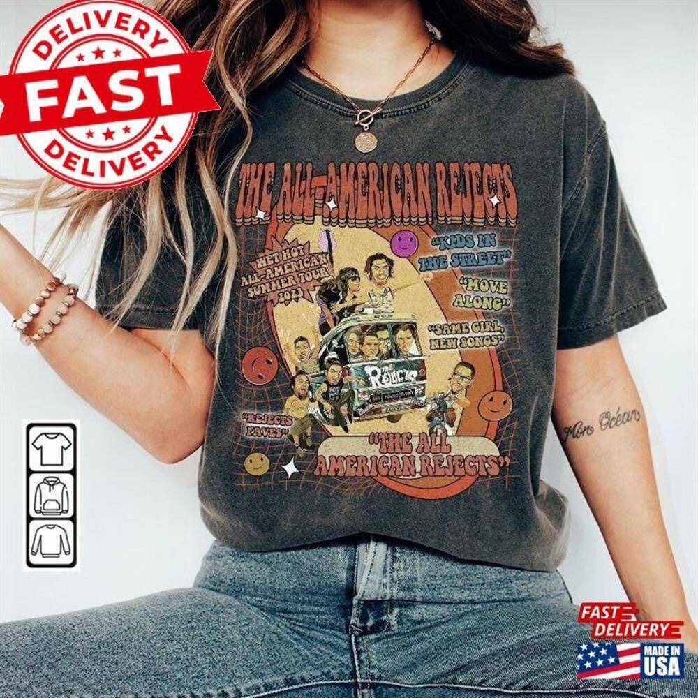 The All American Rejects Music Shirt Album Retro Unisex Classic